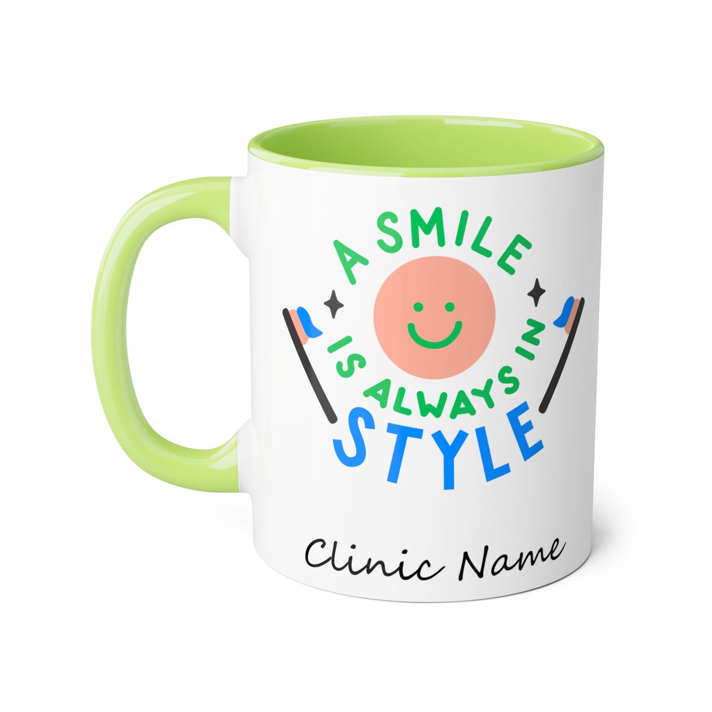 Personalized Smile Mug for Dental Clinics