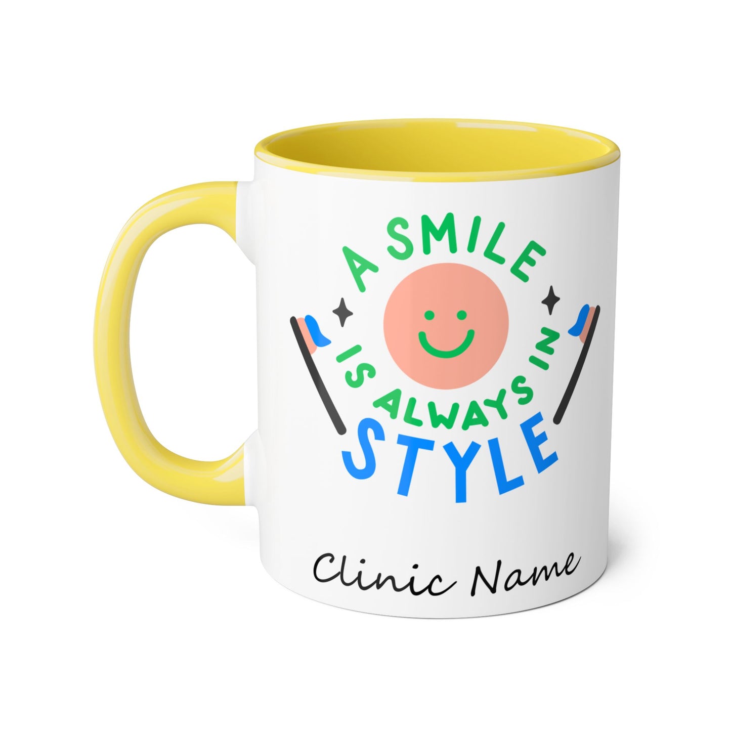 Personalized Smile Mug for Dental Clinics