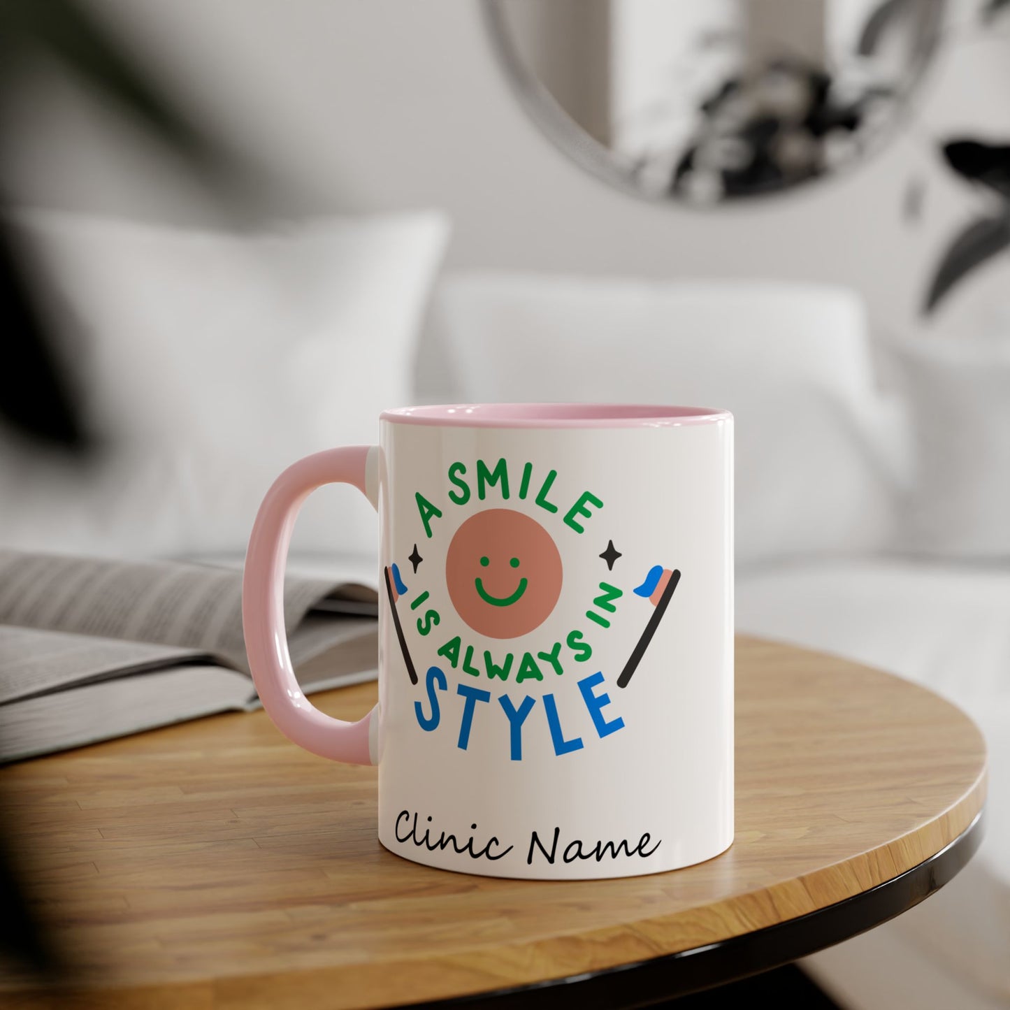 Personalized Smile Mug for Dental Clinics