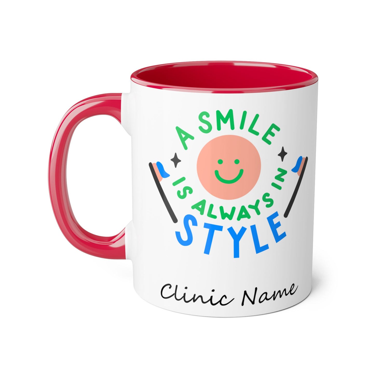Personalized Smile Mug for Dental Clinics