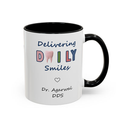 Custom Printed Coffee Mugs for Dentists - Dr. Agarwal DDS