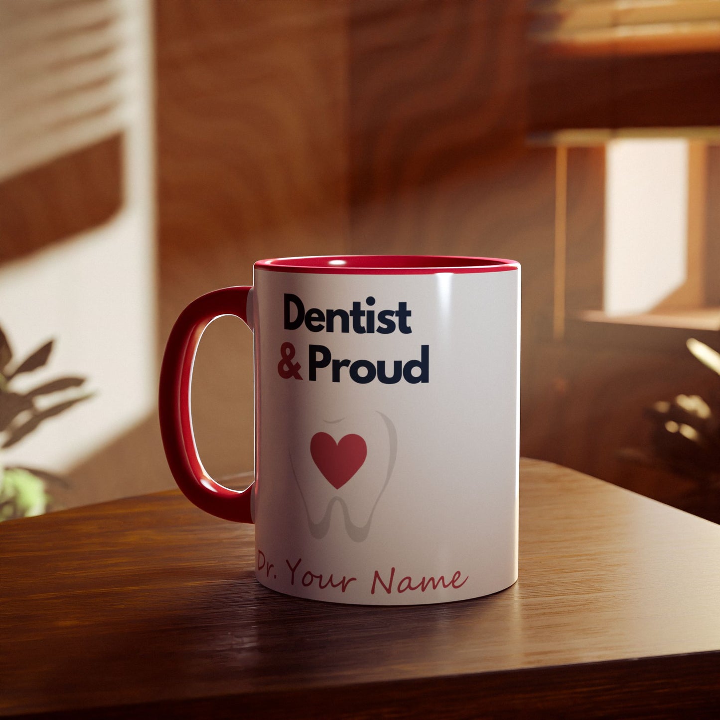 Personalized Dentist and Proud Gift Coffee Mug