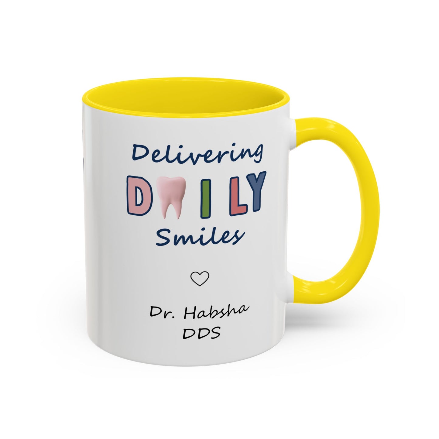 Custom Printed Coffee Mugs for Dentists - Dr. Habsha DDS