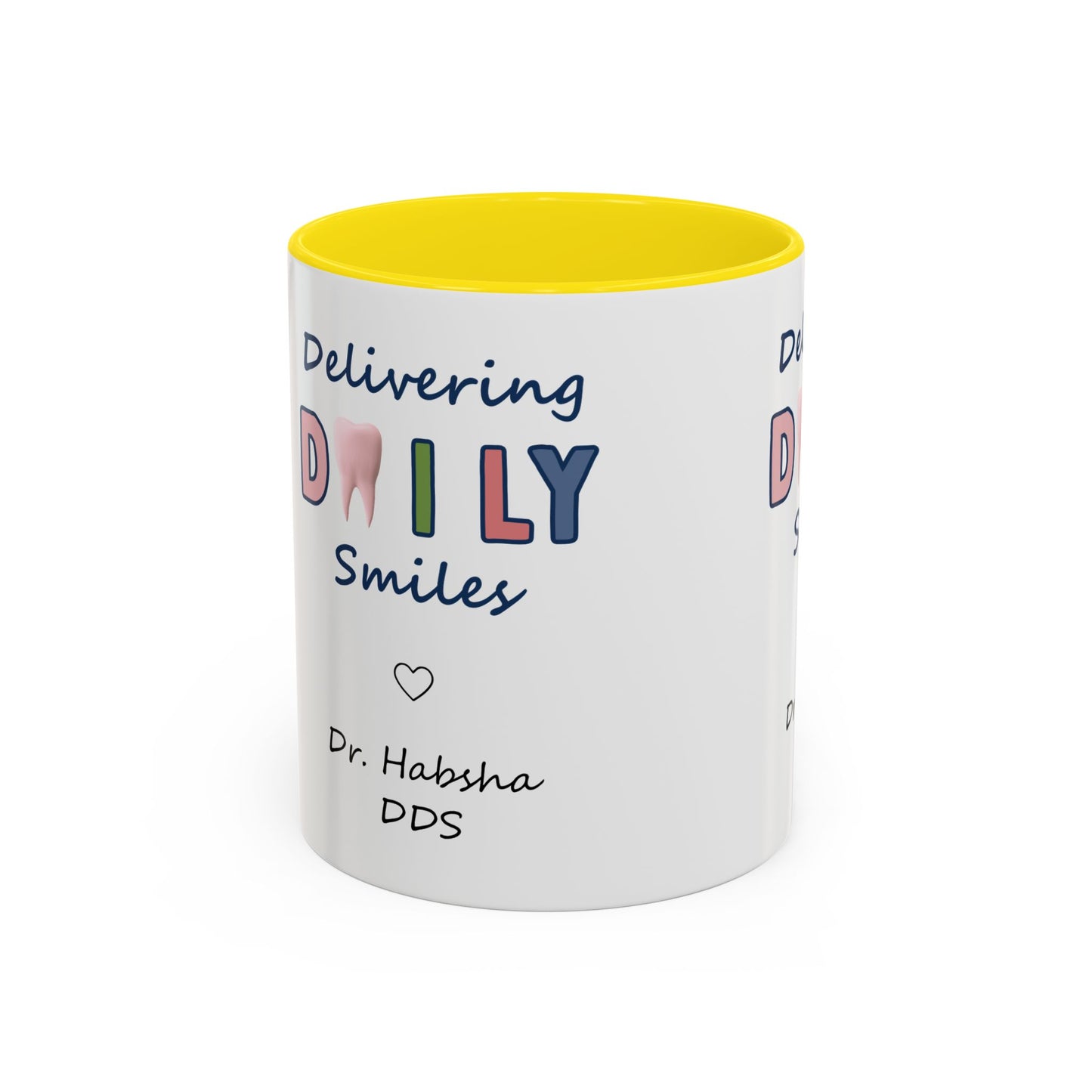 Custom Printed Coffee Mugs for Dentists - Dr. Habsha DDS