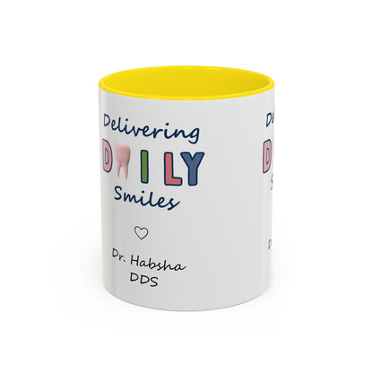 Custom Printed Coffee Mugs for Dentists - Dr. Habsha DDS