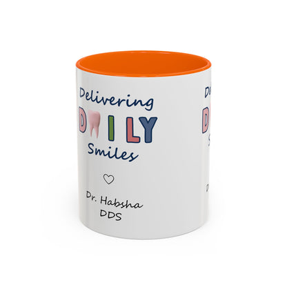 Custom Printed Coffee Mugs for Dentists - Dr. Habsha DDS