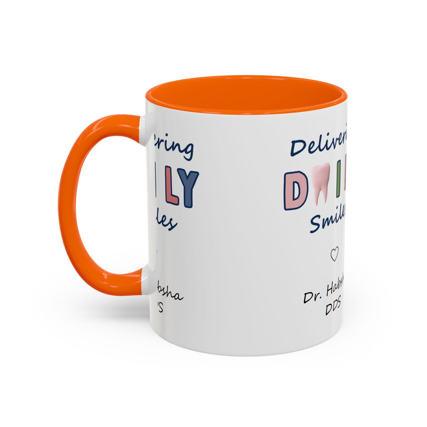 Custom Printed Coffee Mugs for Dentists - Dr. Habsha DDS
