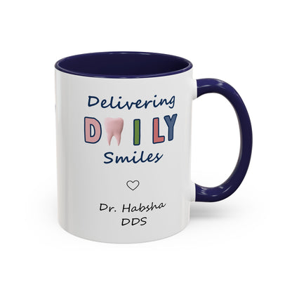 Custom Printed Coffee Mugs for Dentists - Dr. Habsha DDS
