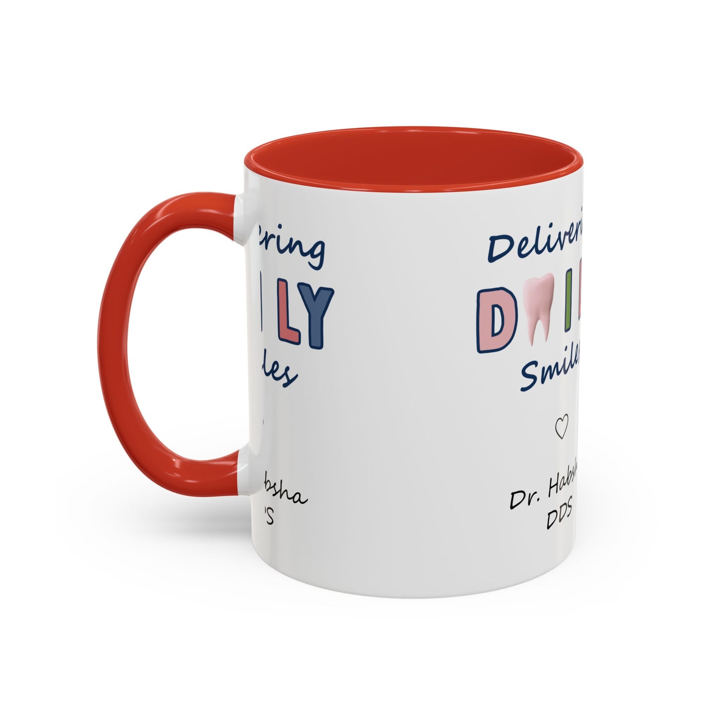 Custom Printed Coffee Mugs for Dentists - Dr. Habsha DDS